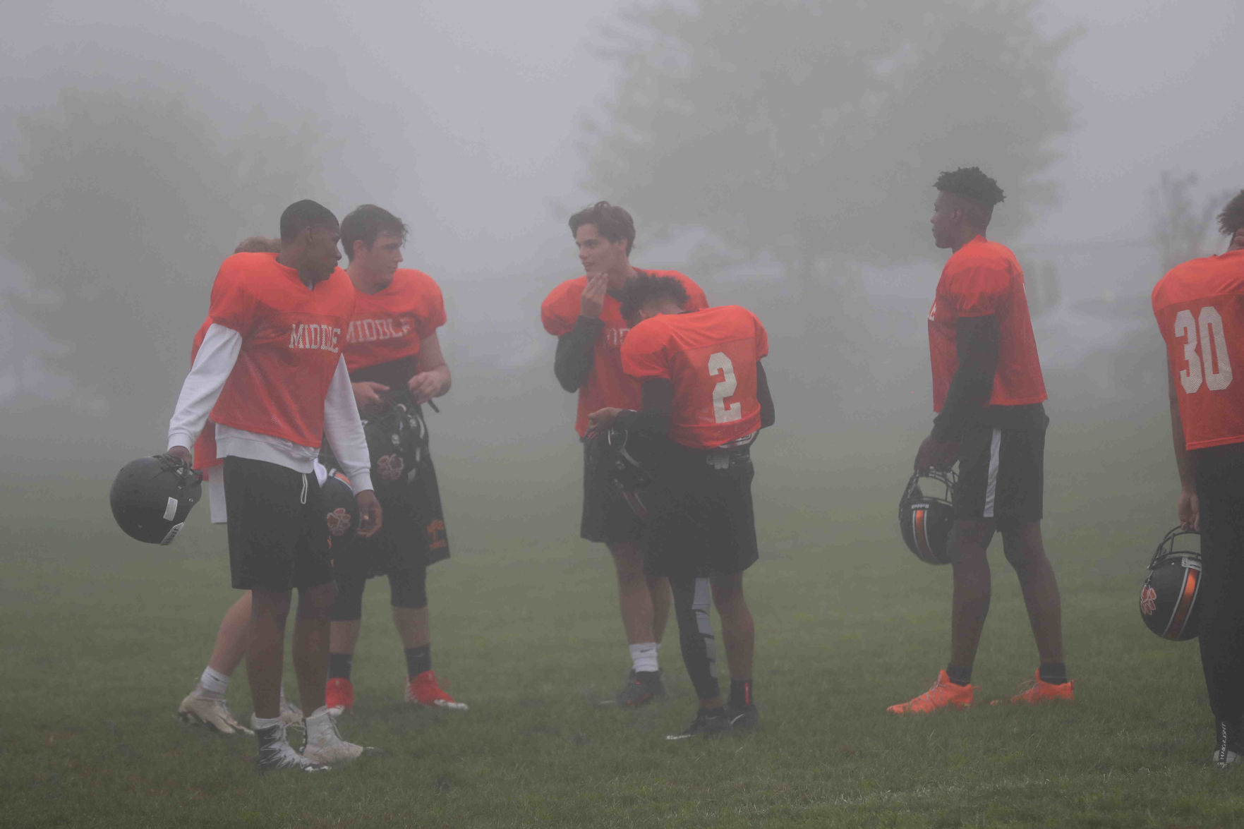 Middle Township High School football practice